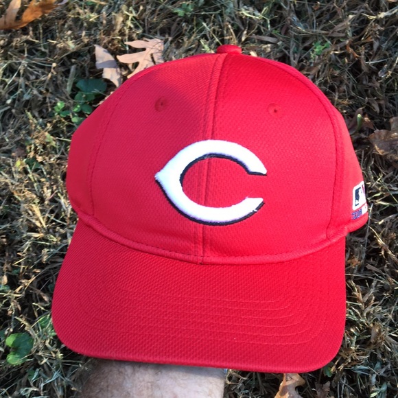Team MLB youth Cincinnati Reds baseball cap 6 full panel hat adjustable strap - Picture 11 of 14